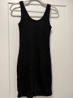 Classic Black Tank Dress - Women's Simple Sleeveless Dress